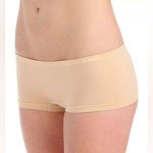 NNT Calvin Klein beige stretch midrise seamlessss boy shorts underwear panty L